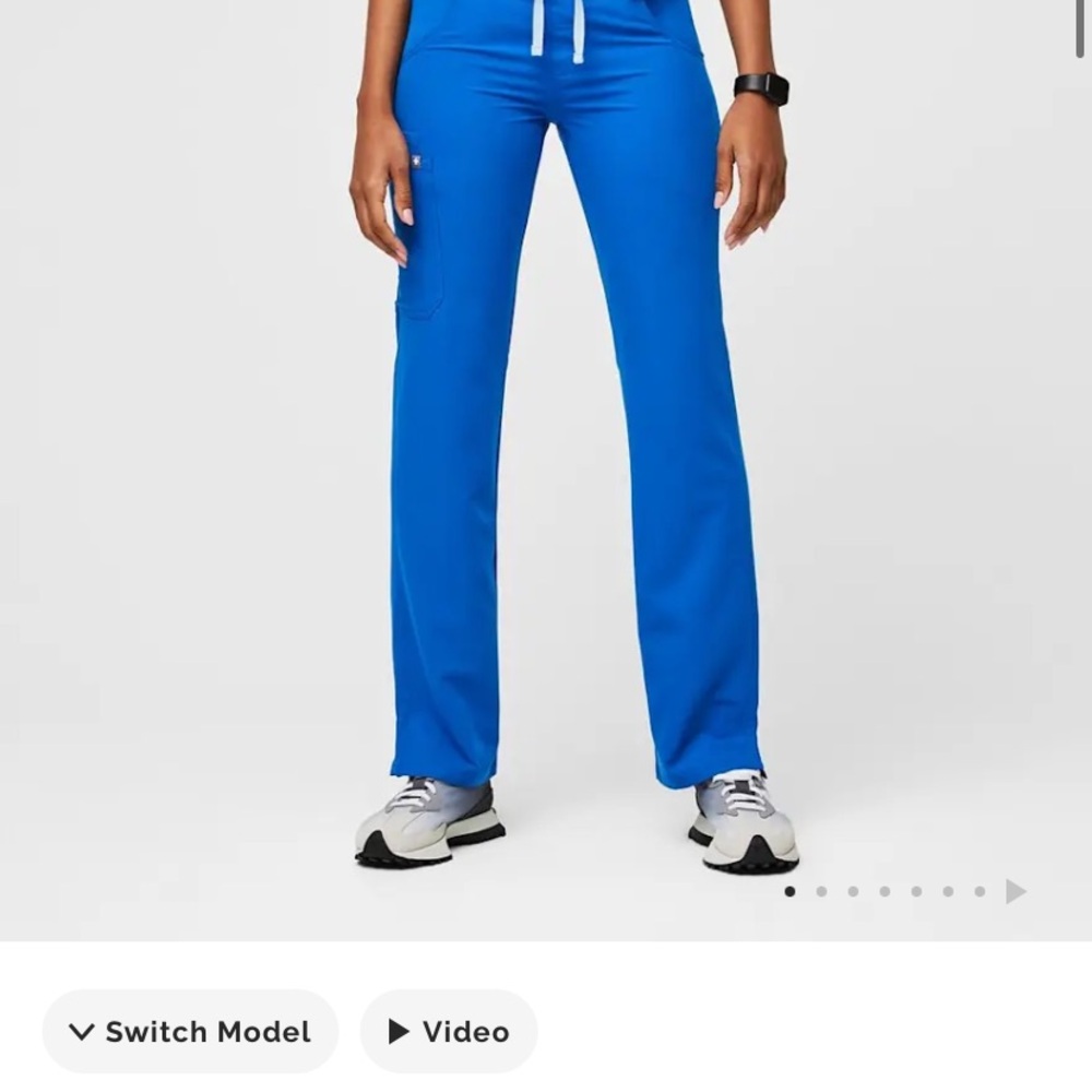 Figs Royal Blue Kade Cargo Scrub Pants XXSP